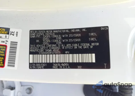 2024 Lexus Tx 350 Premium z USA, uszkodzony, nr VIN 5TDAAAA69RS010059